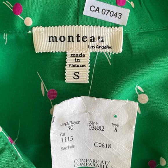 Monteau Green Patterned Dress - Picture 4 of 4